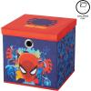 Idea Nuova Bluey Collapsible Fabric Storage Cube,10” Organizer Bin with Lid for Bedroom, Playroom, and Closet(Spiderman)