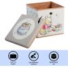 Idea Nuova Bluey Collapsible Fabric Storage Cube,10” Organizer Bin with Lid for Bedroom, Playroom, and Closet(Winnie The Pooh)
