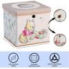Idea Nuova Bluey Collapsible Fabric Storage Cube,10” Organizer Bin with Lid for Bedroom, Playroom, and Closet(Winnie The Pooh)