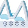 Idea Nuova Bluey Neon Figural LED Hanging Wall Art,Bedroom/Kids Room Wall Décor,5.5″x8″(Bluey)