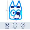 Idea Nuova Bluey Neon Figural LED Hanging Wall Art,Bedroom/Kids Room Wall Décor,5.5″x8″(Bluey)