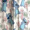 Jay Franco Window Curtains for Kids Bedroom 4-Piece Drape Set with 2 Tiebacks, Grey – Bluey, 42″ W x 84″ L (Pack of 2)(Multi – Lilo & Stitch)