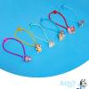 LUV HER Bluey Elastic Hair Ties for Girls – Multicolored, Durable Elastic – Pack of 6 – Ideal Hair Accessories for Ponytails & Buns, Ages 3+(Bluey Blue Yellow Green Red Pink)