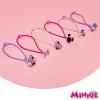 LUV HER Bluey Elastic Hair Ties for Girls – Multicolored, Durable Elastic – Pack of 6 – Ideal Hair Accessories for Ponytails & Buns, Ages 3+(Minnie Pink Purple)