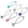 LUV HER Bluey Elastic Hair Ties for Girls – Multicolored, Durable Elastic – Pack of 6 – Ideal Hair Accessories for Ponytails & Buns, Ages 3+(Multi-colored)
