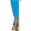 Sunny Side Up Window Curtains for Kids Bedroom 4-Piece Drape Set with 2 Tiebacks, Teal – Bluey, 42″ W x 84″ L (Pack of 2)(Blue – Cars)
