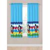 Sunny Side Up Window Curtains for Kids Bedroom 4-Piece Drape Set with 2 Tiebacks, Teal – Bluey, 42″ W x 84″ L (Pack of 2)(Blue – Mickey Mouse)