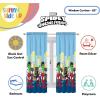 Sunny Side Up Window Curtains for Kids Bedroom 4-Piece Drape Set with 2 Tiebacks, Teal – Bluey, 42″ W x 84″ L (Pack of 2)(Blue – Spidey & His Amazing Friends)
