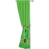 Sunny Side Up Window Curtains for Kids Bedroom 4-Piece Drape Set with 2 Tiebacks, Teal – Bluey, 42″ W x 84″ L (Pack of 2)(Green – Minecraft)
