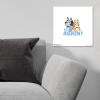 Trends International Gallery Pops Bluey – Again! Wall Art Wall Poster, 12.00″ x 12.00″, White Frame Version(Unframed Version)