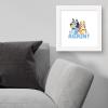 Trends International Gallery Pops Bluey – Again! Wall Art Wall Poster, 12.00″ x 12.00″, White Frame Version(White Frame Version)