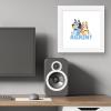 Trends International Gallery Pops Bluey – Again! Wall Art Wall Poster, 12.00″ x 12.00″, White Frame Version(White Frame Version)