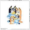 Trends International Gallery Pops Bluey – Family Wall Art Bundle (3-Pack) Gallery Pops Wall Art, White Framed Version(Black Framed Version)