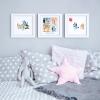 Trends International Gallery Pops Bluey – For Real Life Wall Art Bundle (3-Pack) Gallery Pops Wall Art, White Framed Version(White Framed Version)