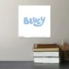 Trends International Gallery Pops Bluey – Logo Wall Art, White Framed Version, 12” x 12”(Unframed Version)