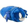 AI ACCESSORY INNOVATIONS Bluey Soft Plush Multi-Function Storage Case, Kids Plush Bag Charm with 3D Features, Blue(Sonic)