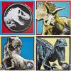 Bluey Canvas Wall Art – 4-Piece Set for Kids’ Room Décor, Each Print 12″x12″, Colorful and Fun Artwork for Bedroom, Nursery, or Playroom(Jurassic World)