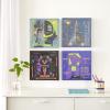 Bluey Canvas Wall Art – 4-Piece Set for Kids’ Room Décor, Each Print 12″x12″, Colorful and Fun Artwork for Bedroom, Nursery, or Playroom(Pixar Lightyear)