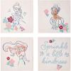 Bluey Canvas Wall Art – 4-Piece Set for Kids’ Room Décor, Each Print 12″x12″, Colorful and Fun Artwork for Bedroom, Nursery, or Playroom(Princess Sprinkle Kindness)