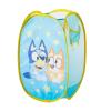 Bluey Pop-Up Hamper with Carry Handles – 21″ x 13.5″, Bluey and Bingo Design, Lightweight & Collapsible Laundry Basket for Kids’ Bedroom, Bathroom, or Playroom(Bluey)