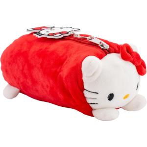 AI ACCESSORY INNOVATIONS Bluey Soft Plush Multi-Function Storage Case, Kids Plush Bag Charm with 3D Features, Blue(Hello Kitty)
