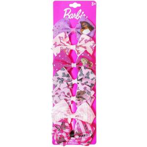 Baby Shark Kids Hair Bows – Hair Accessories Gift Set – 7 Pcs 4 Inch Bundle for Girls – Different Character on each Clip – Alligator Clip – Ages 3 +(Barbie)