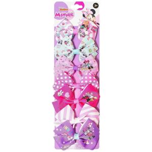 Baby Shark Kids Hair Bows – Hair Accessories Gift Set – 7 Pcs 4 Inch Bundle for Girls – Different Character on each Clip – Alligator Clip – Ages 3 +(Disney Minnie Mouse)