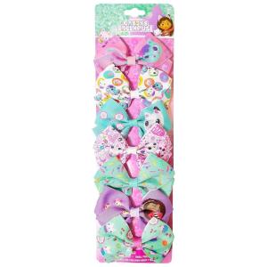 Baby Shark Kids Hair Bows – Hair Accessories Gift Set – 7 Pcs 4 Inch Bundle for Girls – Different Character on each Clip – Alligator Clip – Ages 3 +(Gabby)