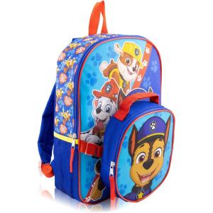 Bluey Backpack with Lunch Box for Kids | Insulated Lunch Bag for Boys, Girls, Toddlers | 14″ Backpack for School and Reusable Lunchbox(Paw Patrol)