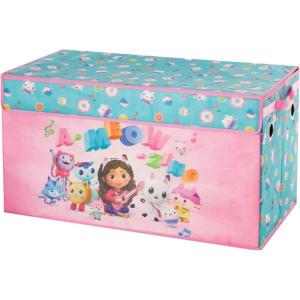Bluey Collapsible Storage Trunk Durable Fabric Chest with Soft Lid, 28.5″x14.5″x16″,Kids Room Organizer(Gabbys Dollhouse)
