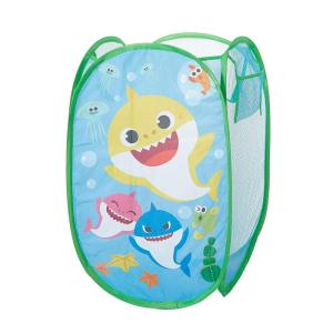 Bluey Pop-Up Hamper with Carry Handles – 21″ x 13.5″, Bluey and Bingo Design, Lightweight & Collapsible Laundry Basket for Kids’ Bedroom, Bathroom, or Playroom(Baby Shark)