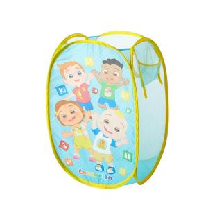 Bluey Pop-Up Hamper with Carry Handles – 21″ x 13.5″, Bluey and Bingo Design, Lightweight & Collapsible Laundry Basket for Kids’ Bedroom, Bathroom, or Playroom(Cocomelon)