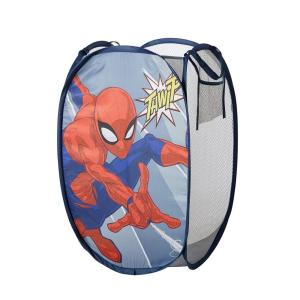 Bluey Pop-Up Hamper with Carry Handles – 21″ x 13.5″, Bluey and Bingo Design, Lightweight & Collapsible Laundry Basket for Kids’ Bedroom, Bathroom, or Playroom(Spiderman / Blue)