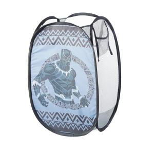 Bluey Pop-Up Hamper with Carry Handles – 21″ x 13.5″, Bluey and Bingo Design, Lightweight & Collapsible Laundry Basket for Kids’ Bedroom, Bathroom, or Playroom(Black Panther)