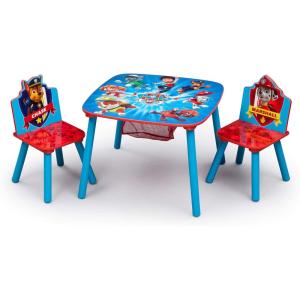 Delta Children Bluey Kids Table and Chair Set with Storage (2 Chairs Included) – Greenguard Gold Certified – Ideal for Arts & Crafts, Snack Time, Homeschooling, Homework & More, Blue(Multi Color)