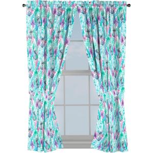 Jay Franco Window Curtains for Kids Bedroom 4-Piece Drape Set with 2 Tiebacks, Grey – Bluey, 42″ W x 84″ L (Pack of 2)(Blue – Lilo & Stitch)