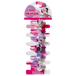 LUV HER Bluey Elastic Hair Ties for Girls – Multicolored, Durable Elastic – Pack of 6 – Ideal Hair Accessories for Ponytails & Buns, Ages 3+(Minnie Pink Purple)