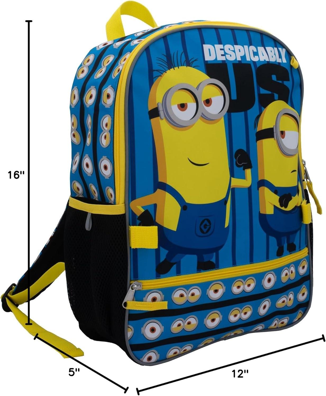imageAI ACCESSORY INNOVATIONS Bluey 4 Piece Backpack Set for Pre School Girls amp Boys Kids 16 School BagMinions