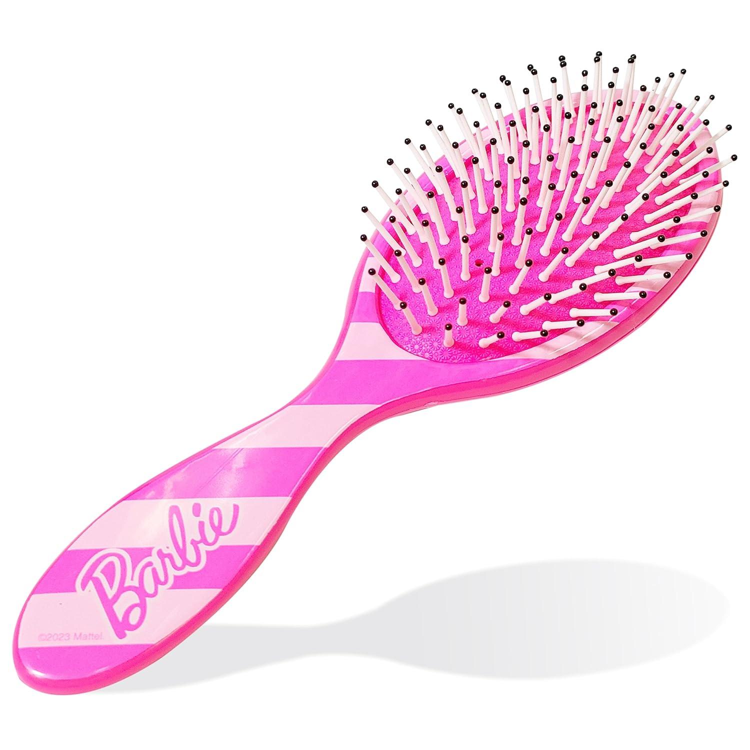 imageBluey Hair Accessory 5 Pcs Set 1 Regular 9 inch Bluey HairBrush For Girls 4 Bluey Scrunchies For Kids Accessories For Girls Detangling Brush Elastic Hair Ties Ropes Scrunchies Ages 3Barbie 5 Piece Hair Accessories