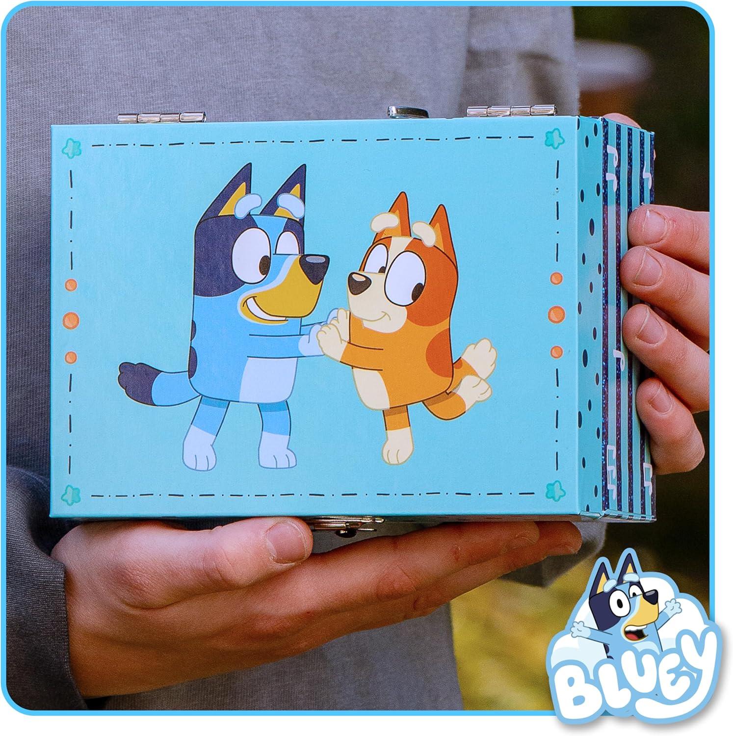 imageBluey Jewelry Box for Girls Musical Jewelry Box with Spinning Figurine Bluey Toys for Kids Ages 35 Plays Bluey Theme Song 6 x 47 x 35 inBluey