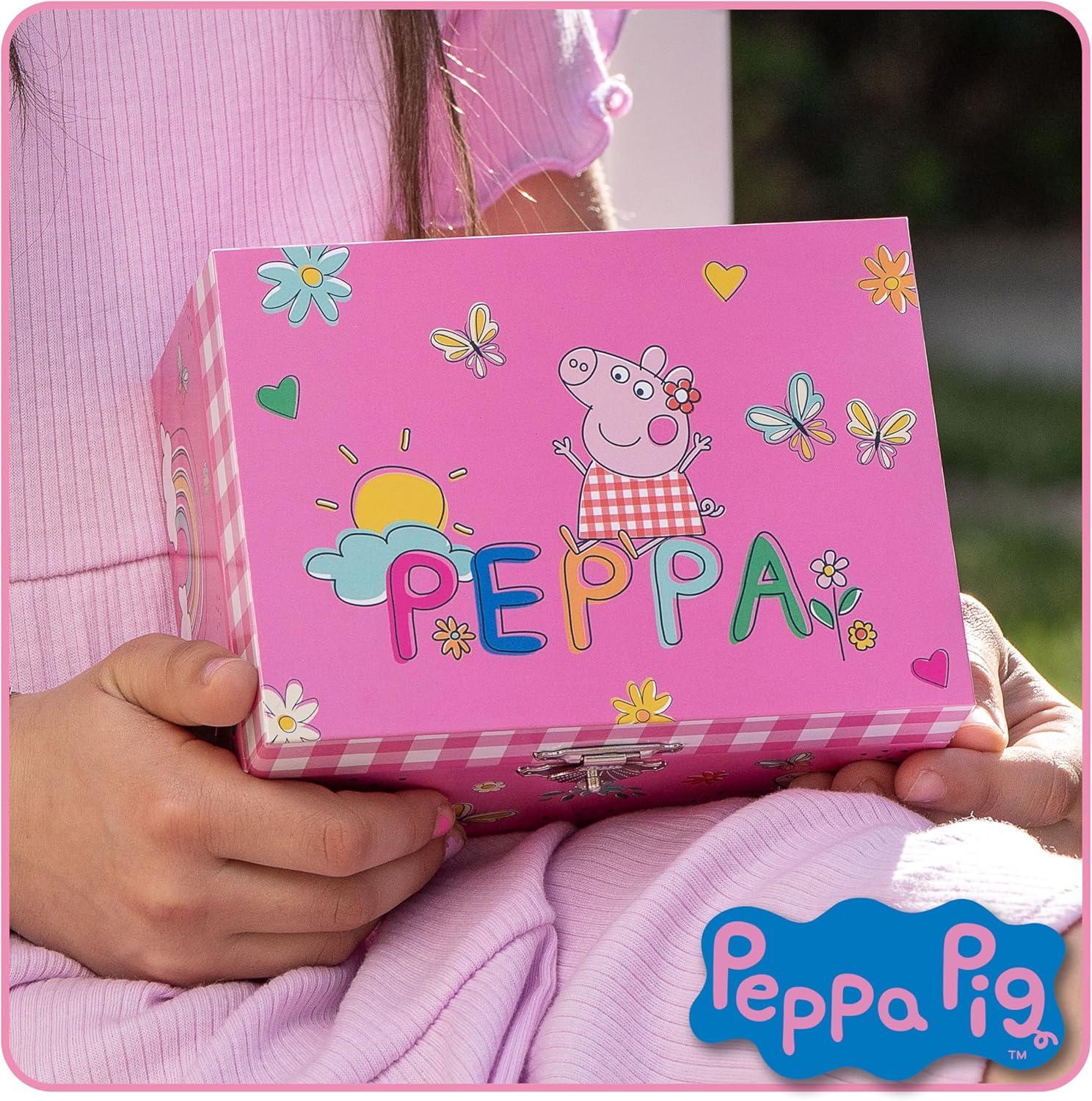 imageBluey Jewelry Box for Girls Musical Jewelry Box with Spinning Figurine Bluey Toys for Kids Ages 35 Plays Bluey Theme Song 6 x 47 x 35 inPeppa Pig