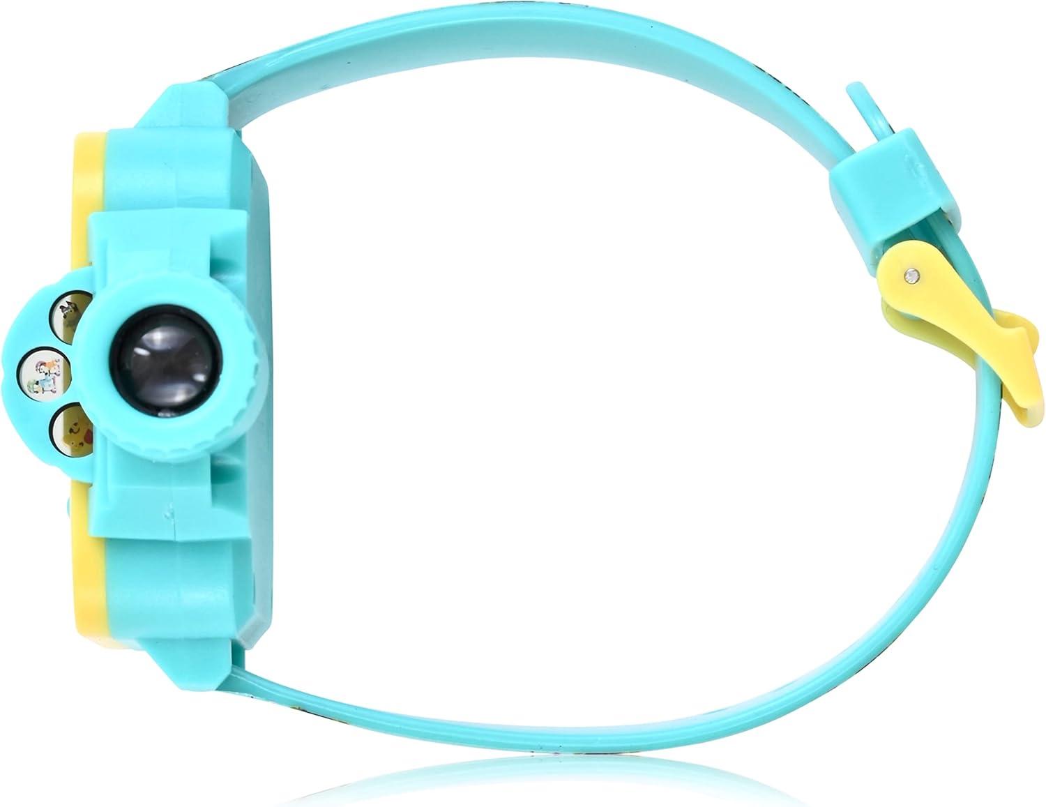 imageBluey Kids Digital Projector Watch with 6 Image Slides Adjustable Character Strap Digital LCD Display Bright Projection Button Fun for Preschool Ages Wrist Size 558