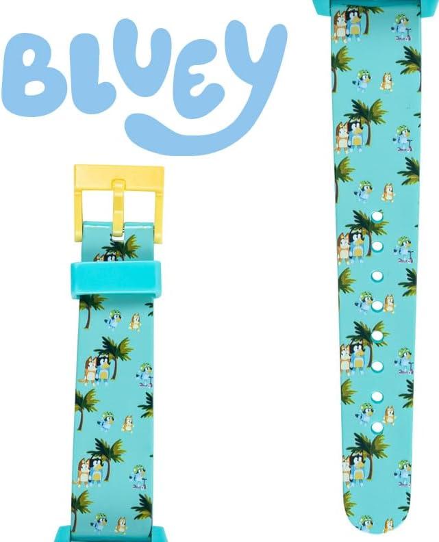 imageBluey Kids Digital Projector Watch with 6 Image Slides Adjustable Character Strap Digital LCD Display Bright Projection Button Fun for Preschool Ages Wrist Size 558