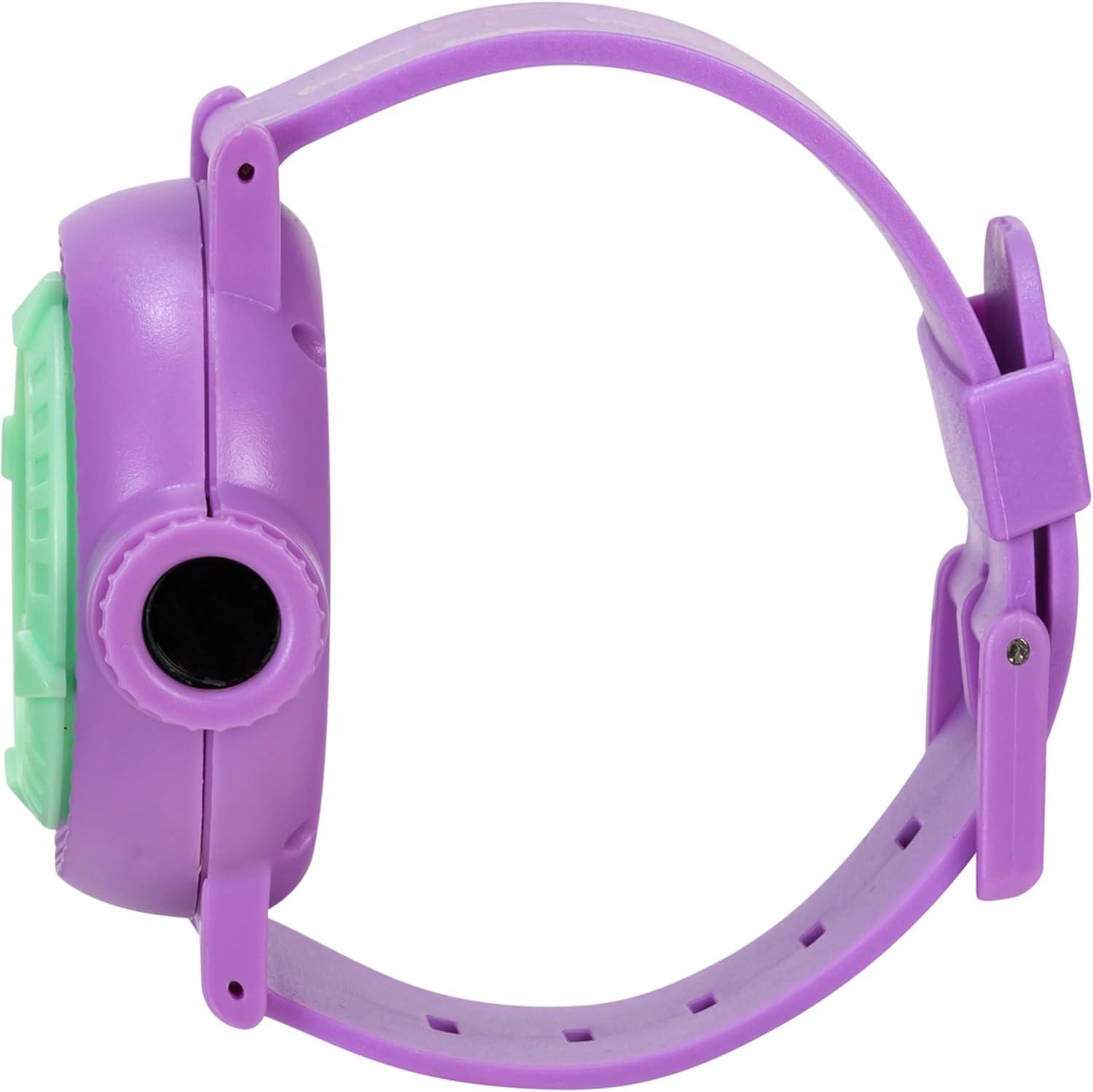 imageBluey Kids Projection Watch with LCD Display 10 Fun Bluey Images LightUp Projector Adjustable Plastic Strap KidFriendly Durable Build Perfect for Young Bluey Fans Fits Wrist Sizes 55 to 8