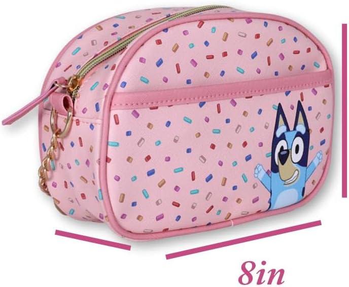imageDisney Sanrio Bluey Purse Crossbody Handbag for Women Metallic Vinyl Womens Shoulder HandbagPersonalized Bluey
