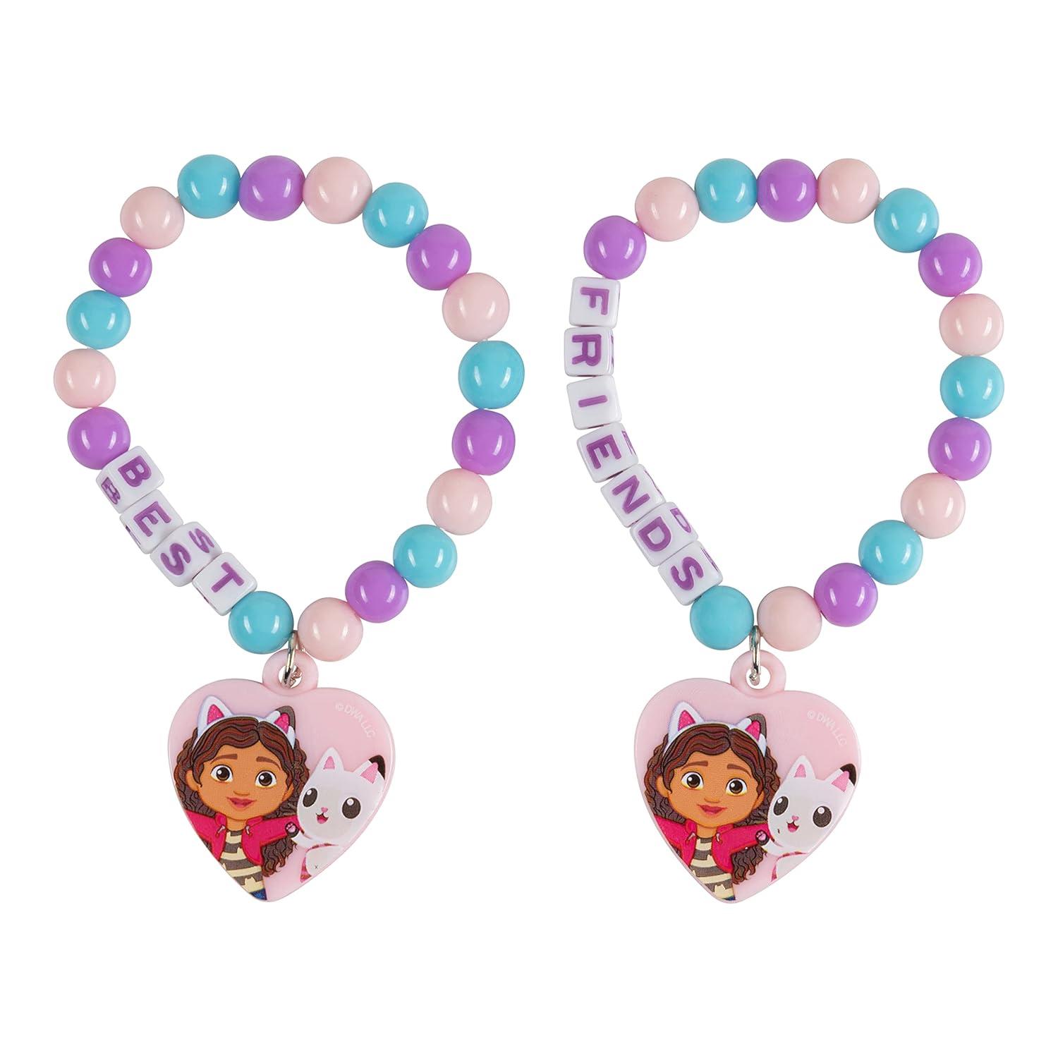 imageLUV HER Bluey Girls BFF 6 Piece Toy Jewelry Box Set with 2 Rings 2 Bead Bracelets and Snap Hair Clips Ages 3BFF Set 2