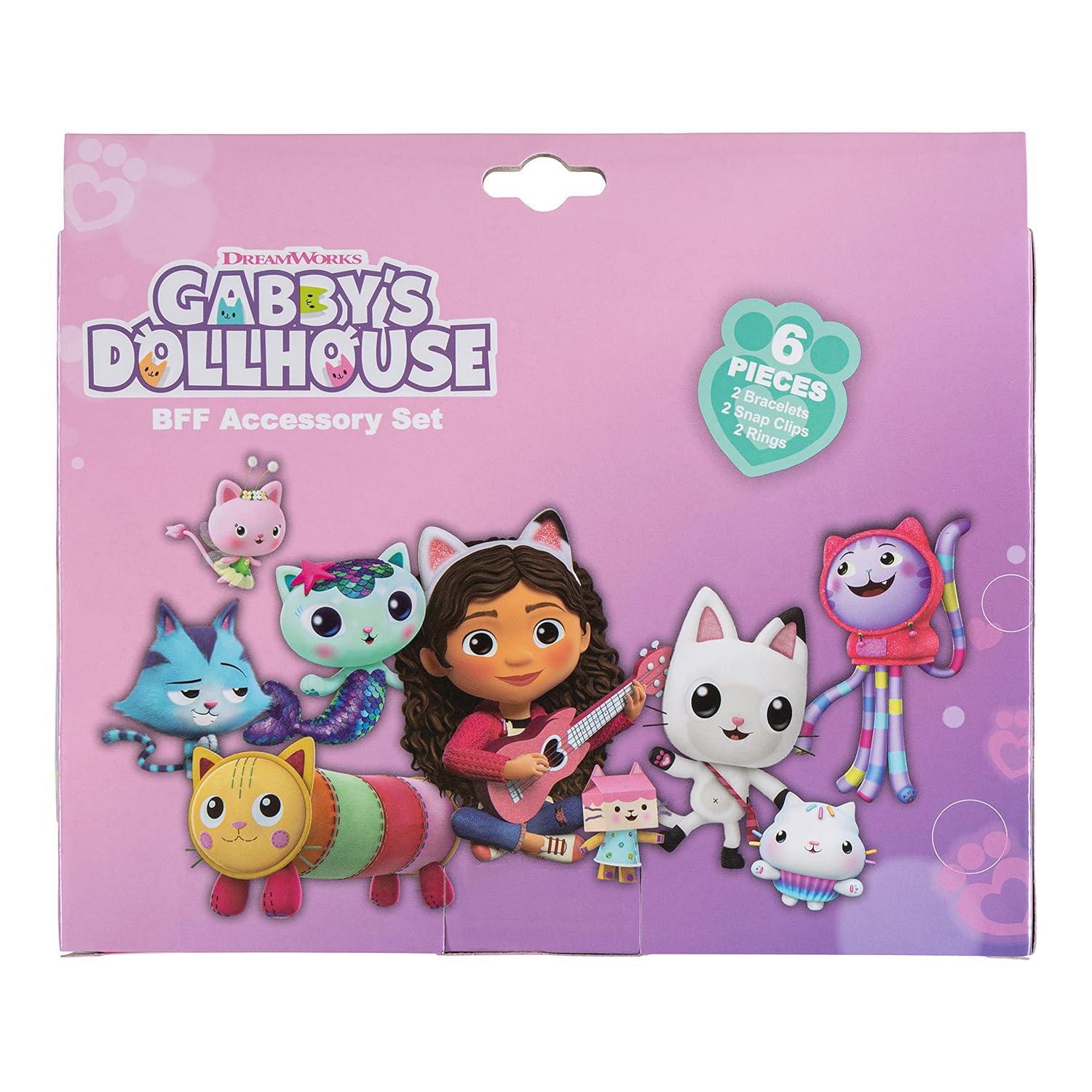 imageLUV HER Bluey Girls BFF 6 Piece Toy Jewelry Box Set with 2 Rings 2 Bead Bracelets and Snap Hair Clips Ages 3BFF Set 2