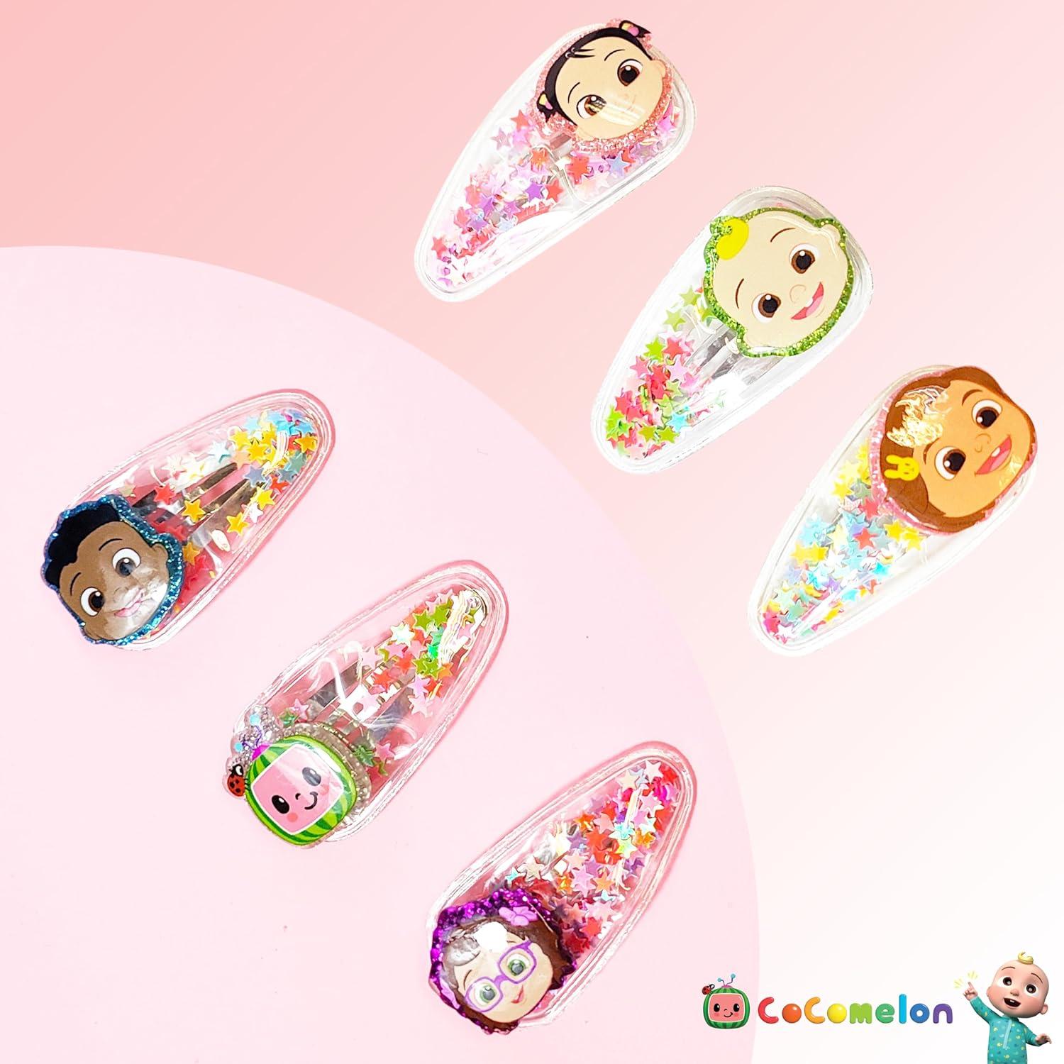 imageLUV HER Bluey Hair Accessories For Girls 6pc Cute Hair Clips with Favorite Bluey Character Charms Magical Confetti Hair Clips Ages 3Multicolor 2