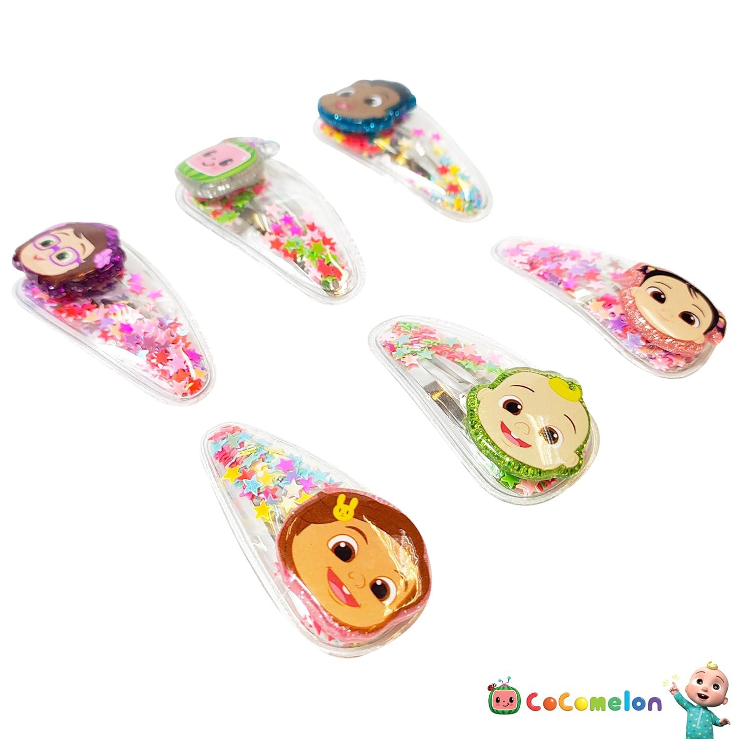 imageLUV HER Bluey Hair Accessories For Girls 6pc Cute Hair Clips with Favorite Bluey Character Charms Magical Confetti Hair Clips Ages 3Multicolor 2