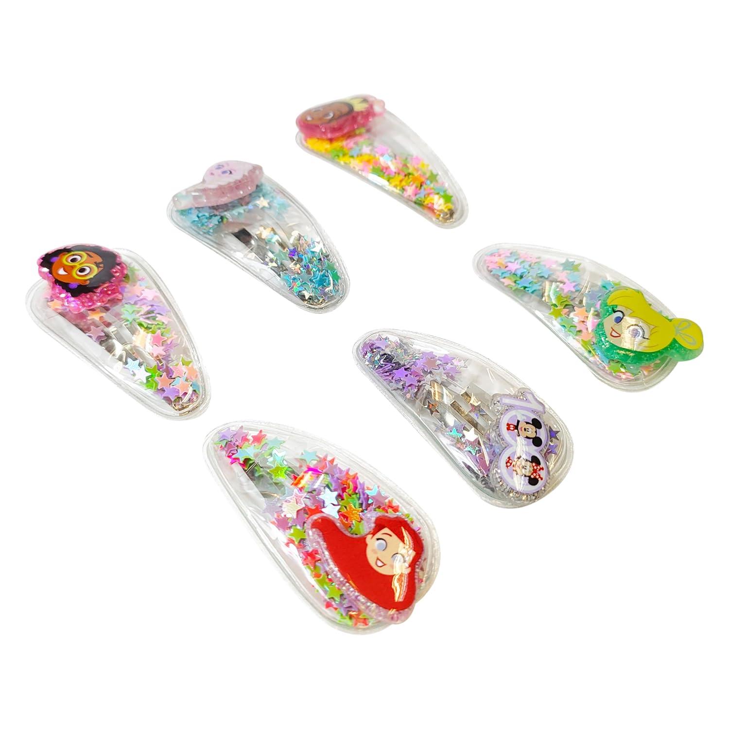 imageLUV HER Bluey Hair Accessories For Girls 6pc Cute Hair Clips with Favorite Bluey Character Charms Magical Confetti Hair Clips Ages 3Multicolor 3